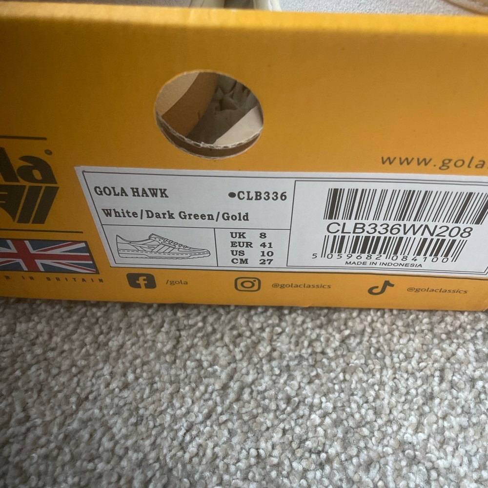 NEW Gola womens White and Green Sneakers - Picture 11 of 11